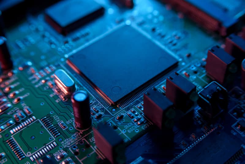 Circuit board close-up